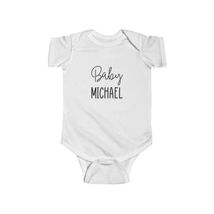 Custom First name Baby Bodysuit Printify