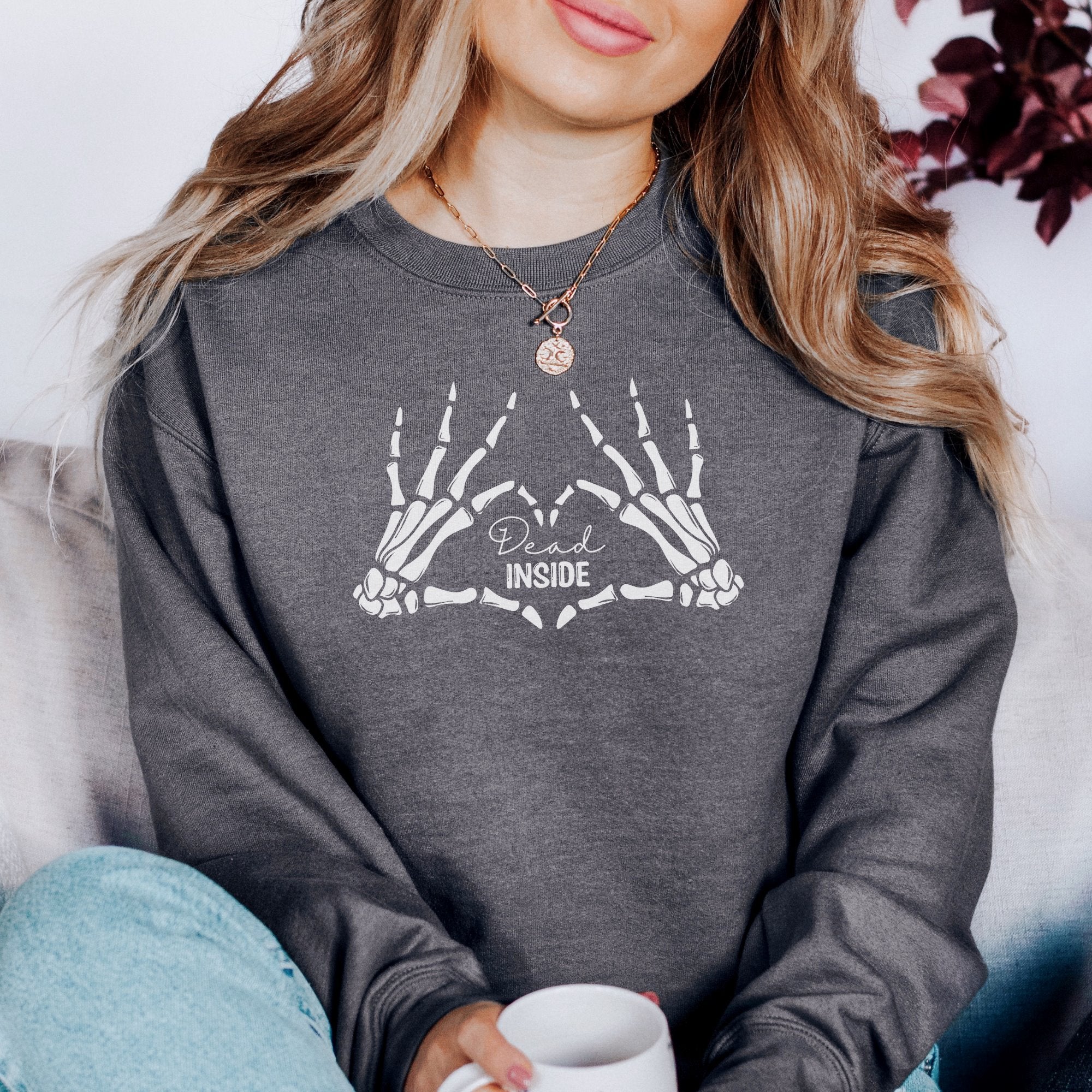 Dead Inside Sweatshirt Printify