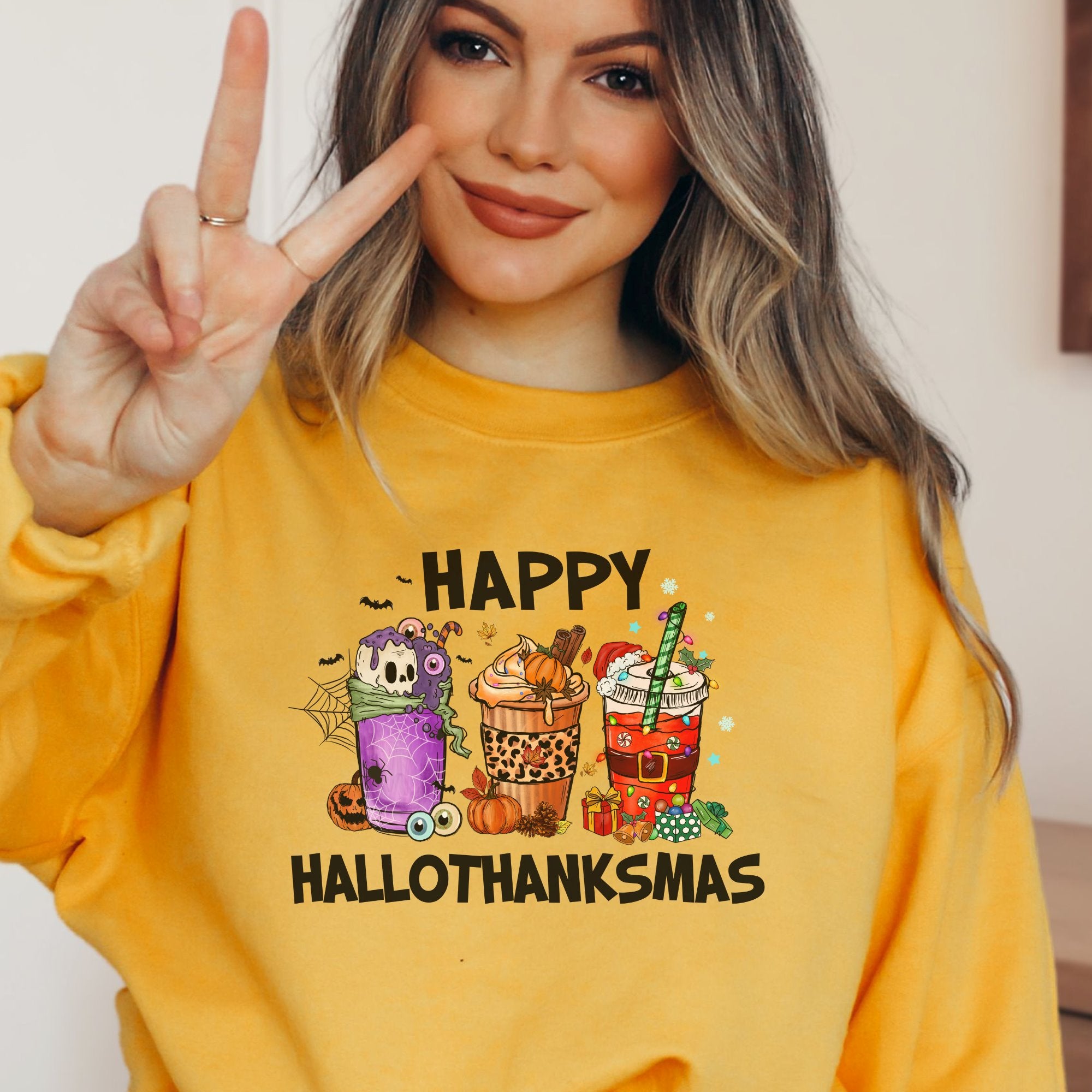 Happy Hallothanksmas Printify