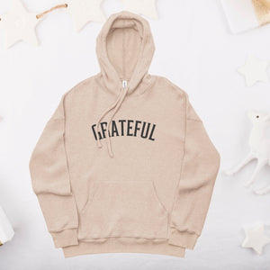 Grateful Embroidered Fleece Hoodie Clearly Baguette