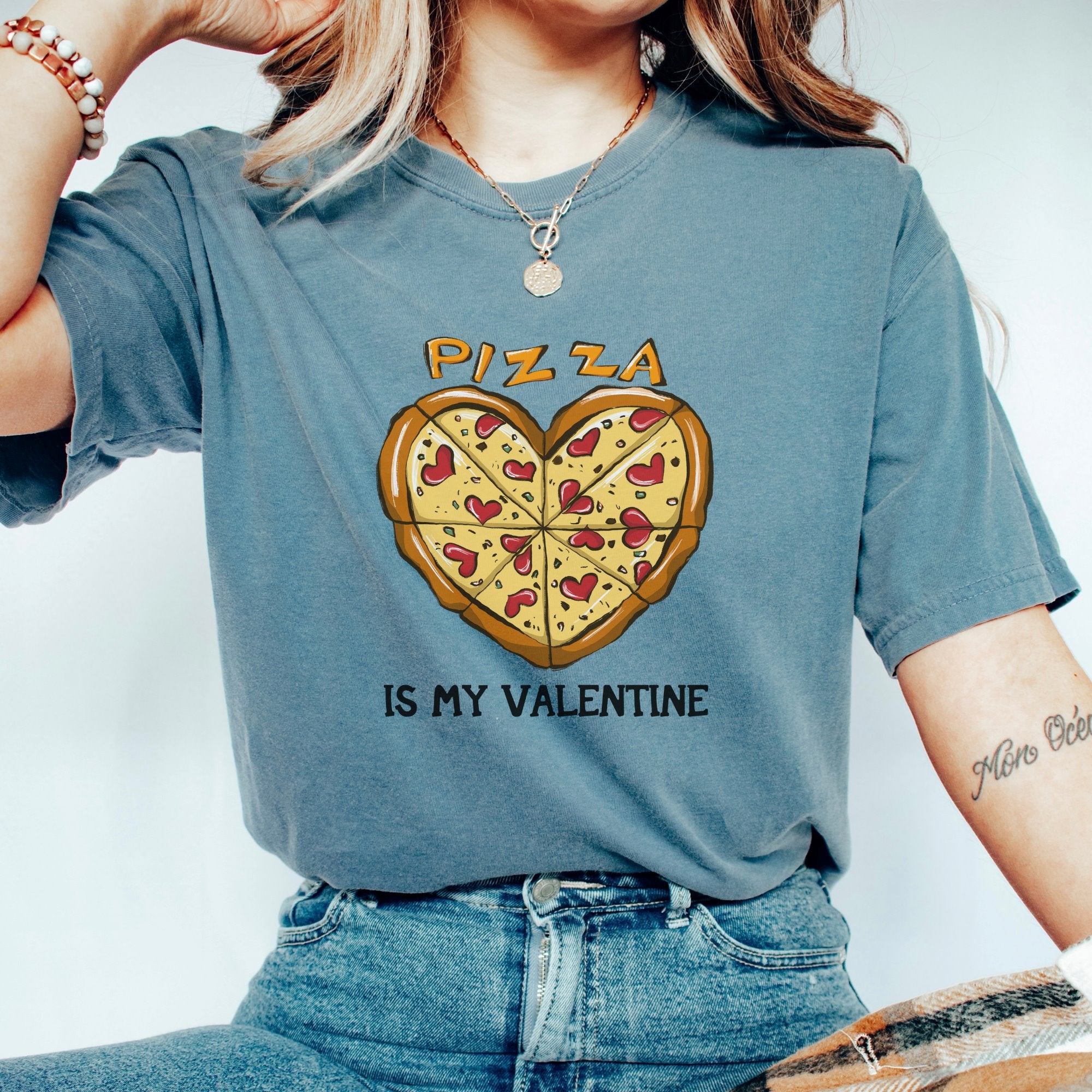 Pizza is my valentine Printify