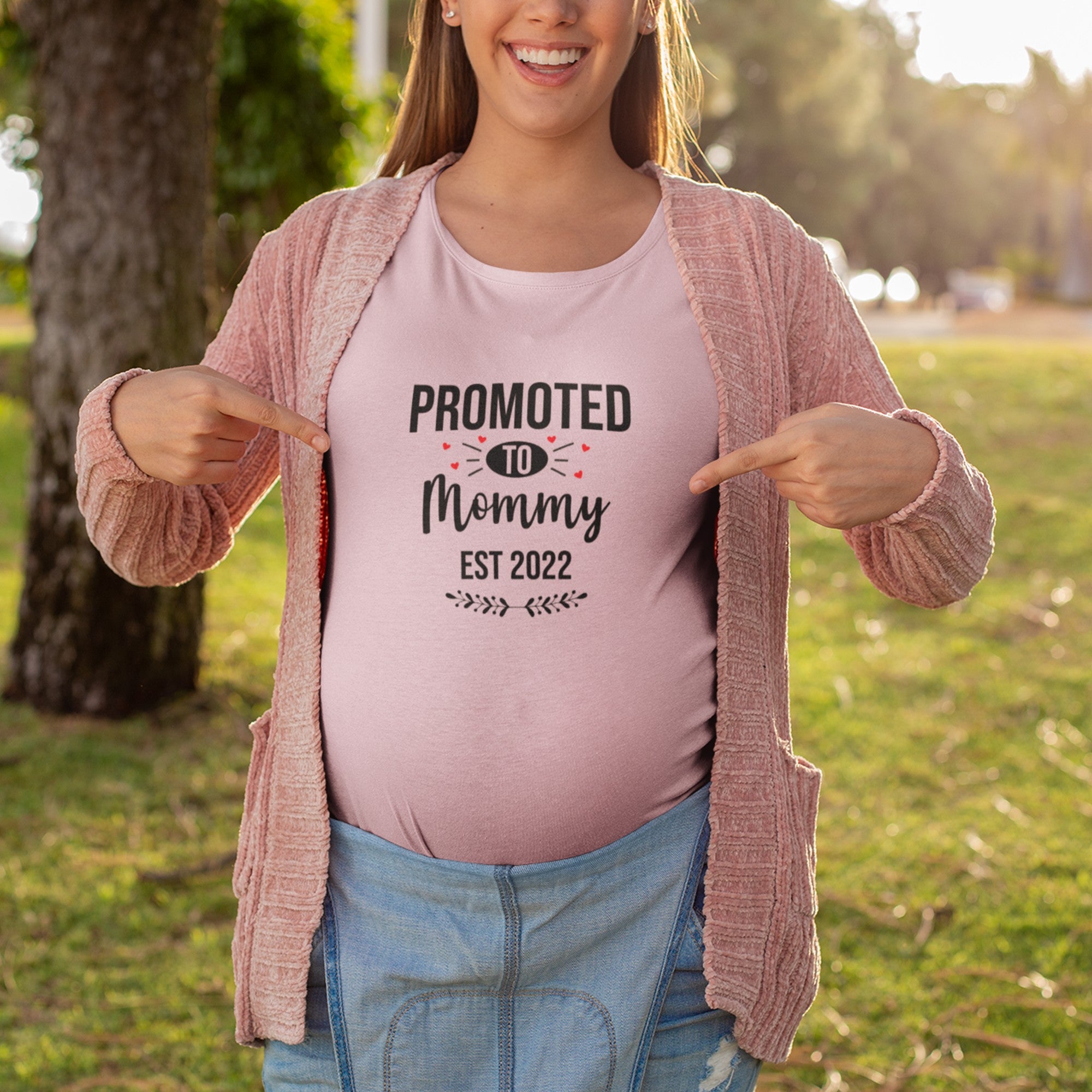 Promoted to Mommy - EST 2022 Printify