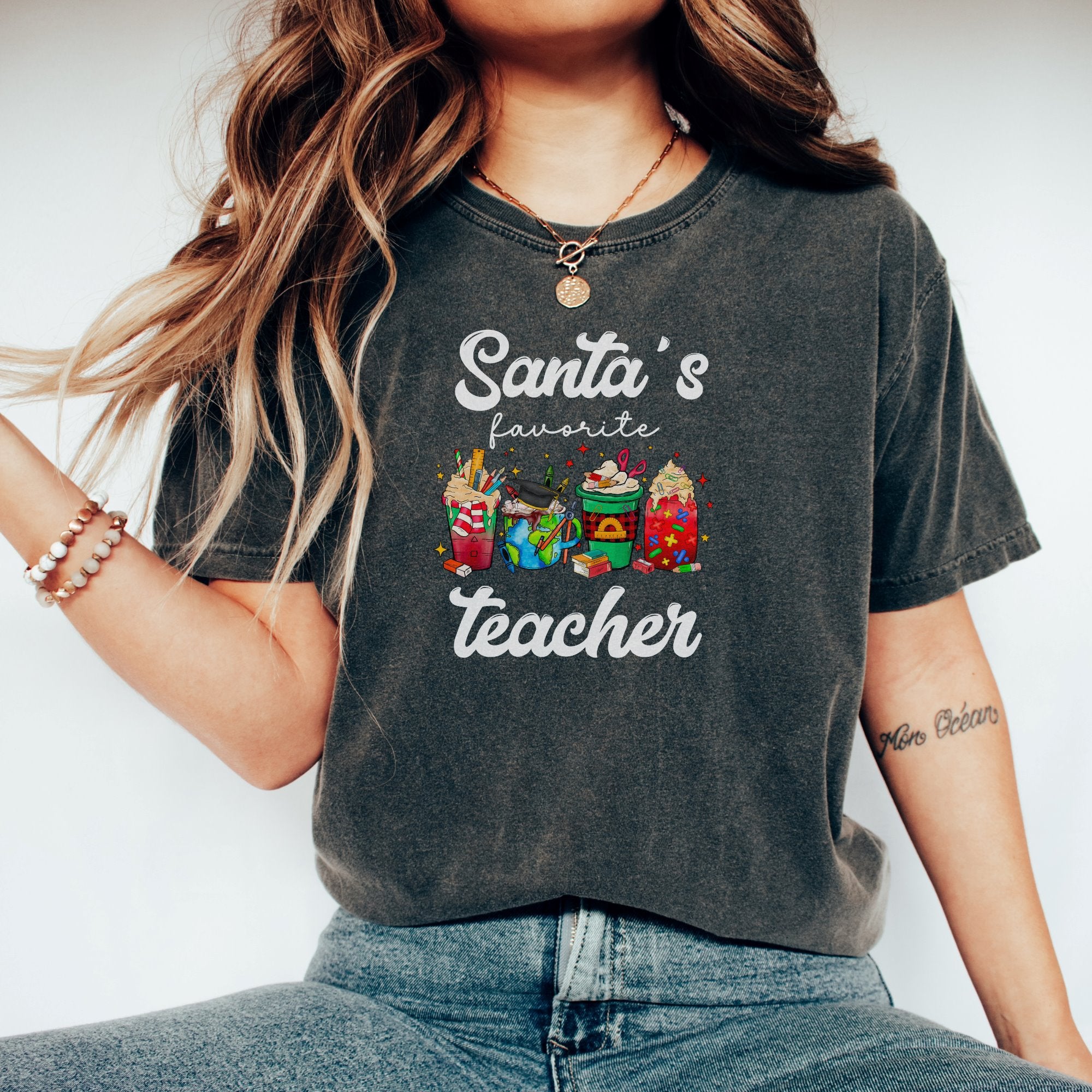 Santa's Favorite Teacher Printify