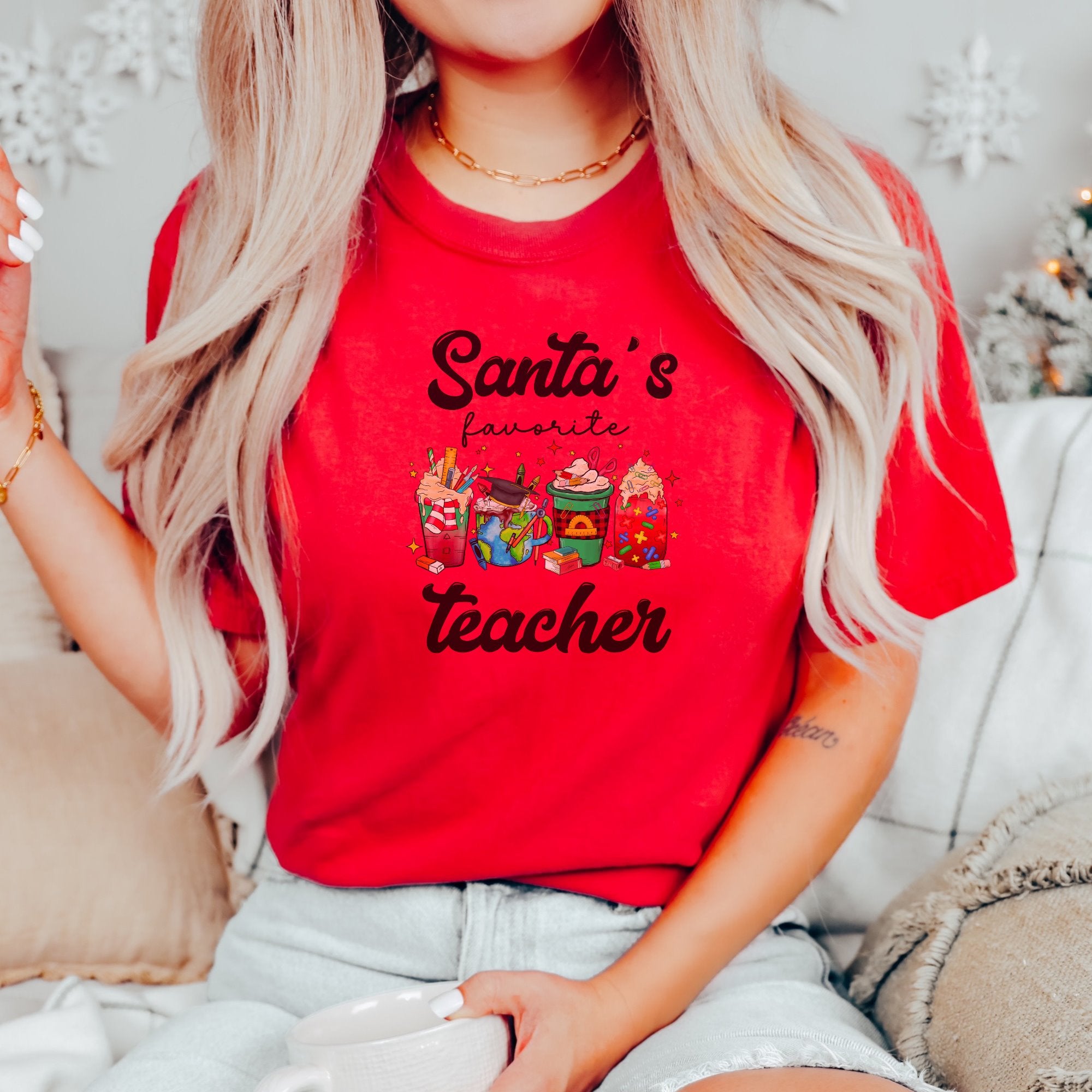 Santa's Favorite Teacher Printify