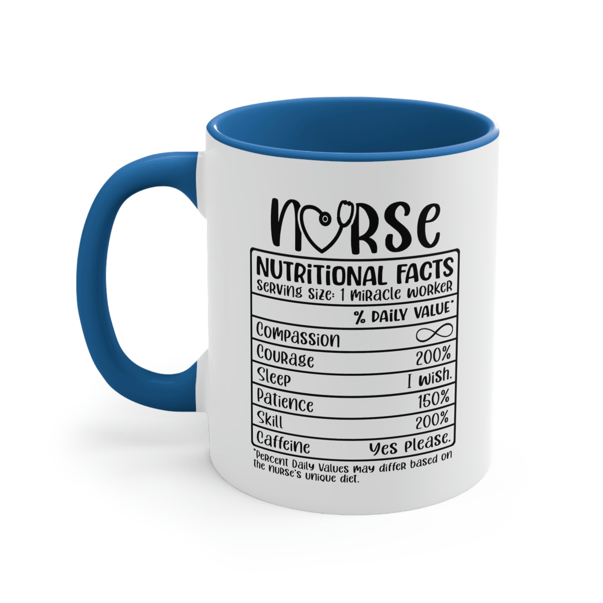 Nurse Nutritional Facts Mug Printify