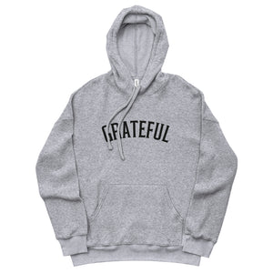 Grateful Embroidered Fleece Hoodie Clearly Baguette