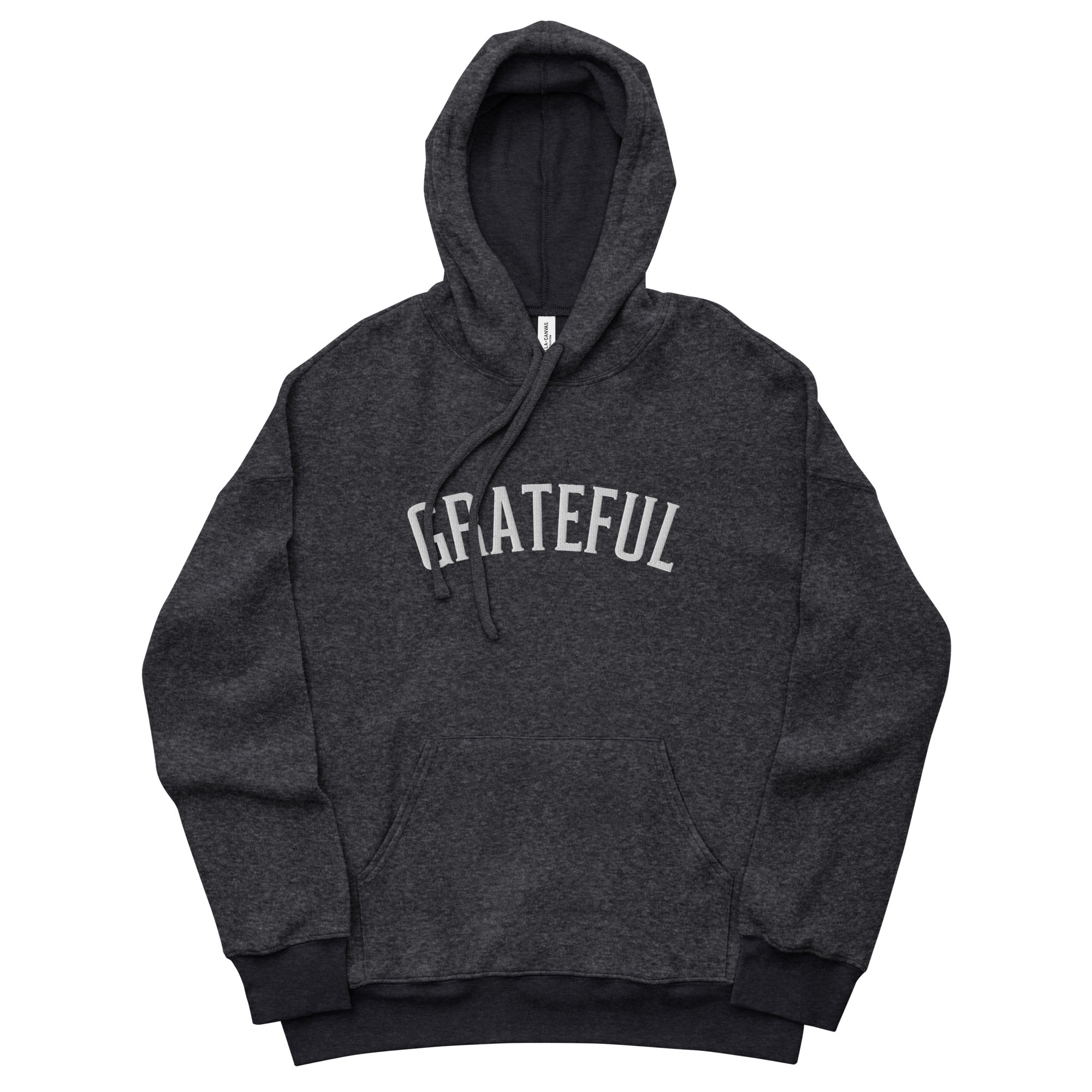 Grateful Embroidered Fleece Hoodie Clearly Baguette