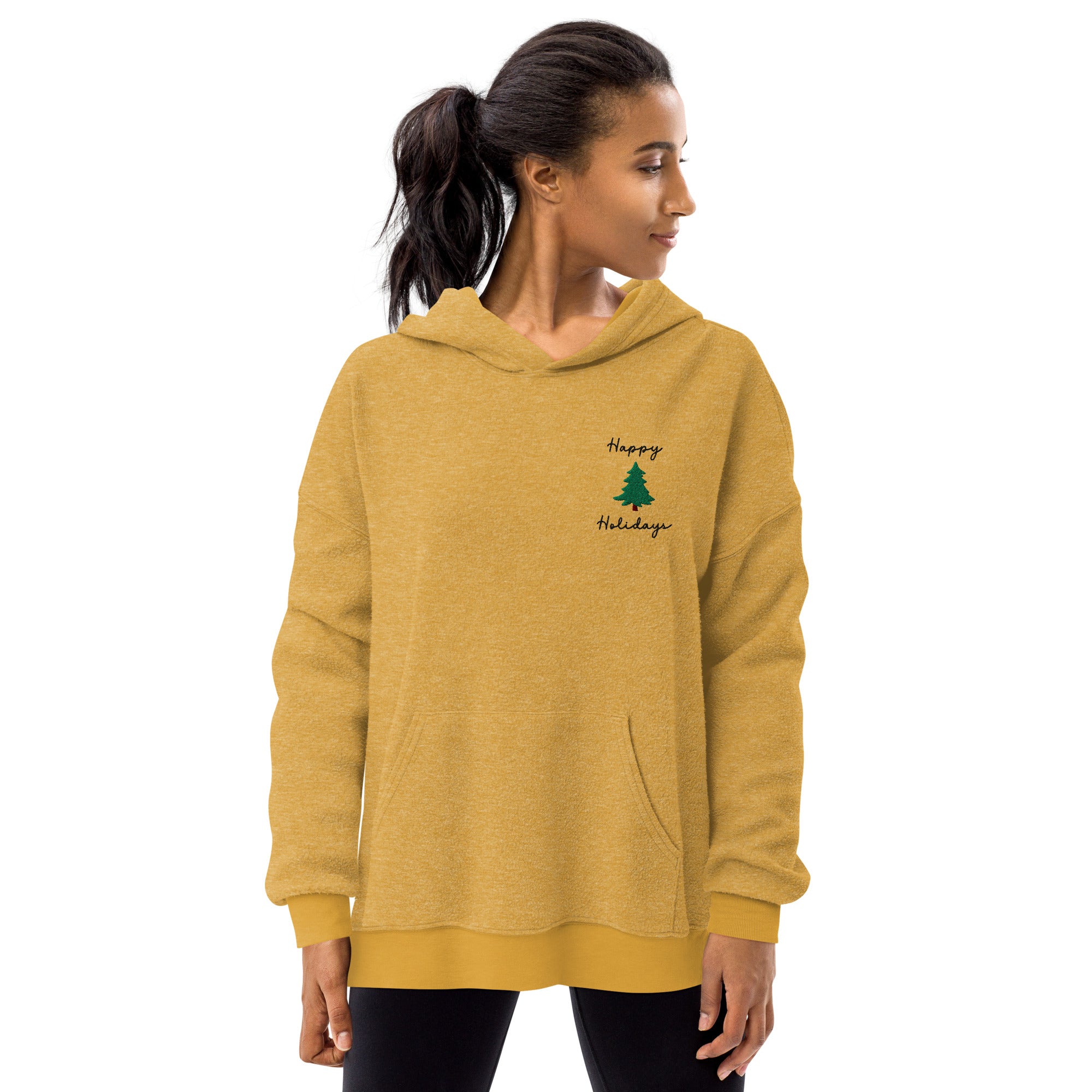 Happy Holidays Embroidered Sweatshirt Clearly Baguette