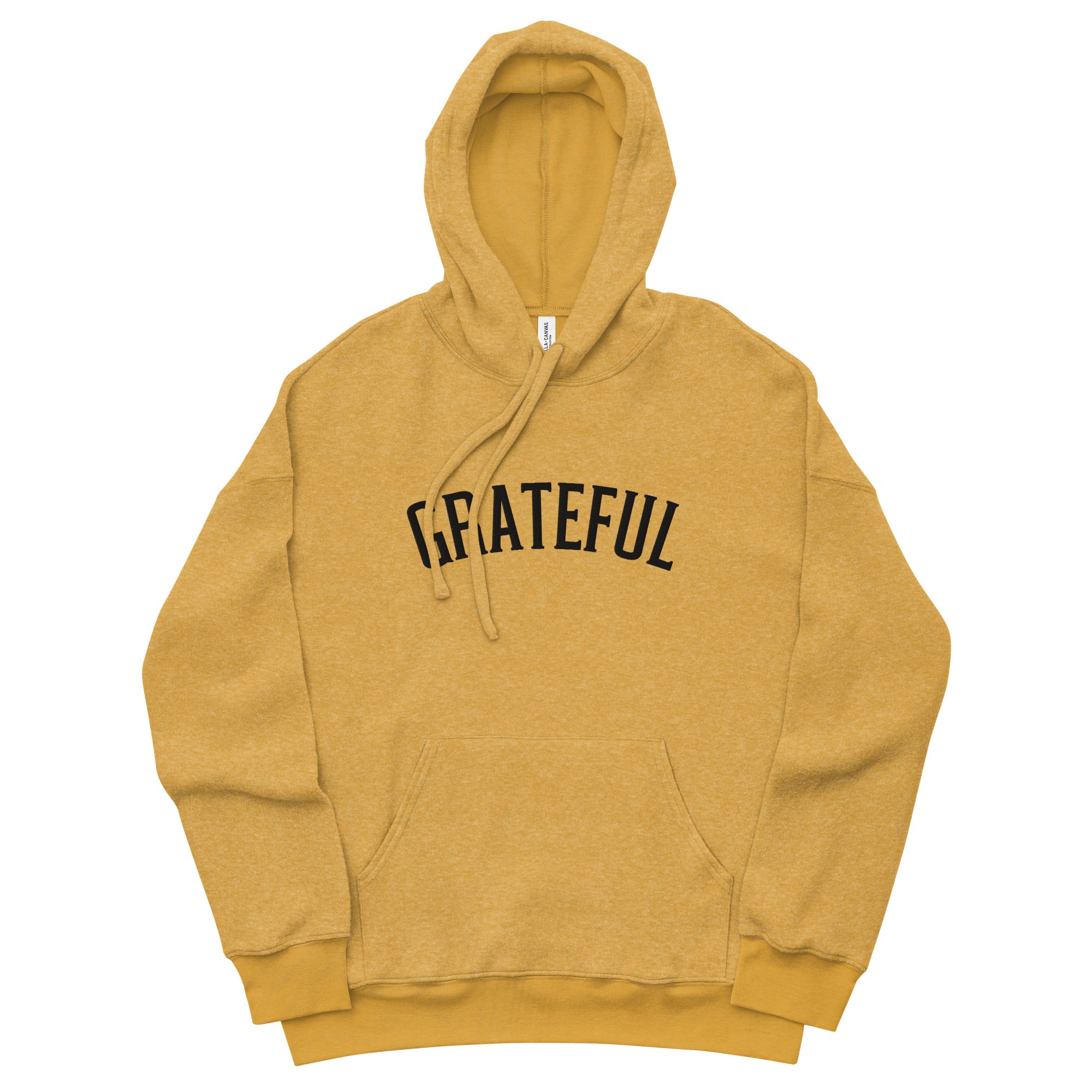 Grateful Embroidered Fleece Hoodie Clearly Baguette