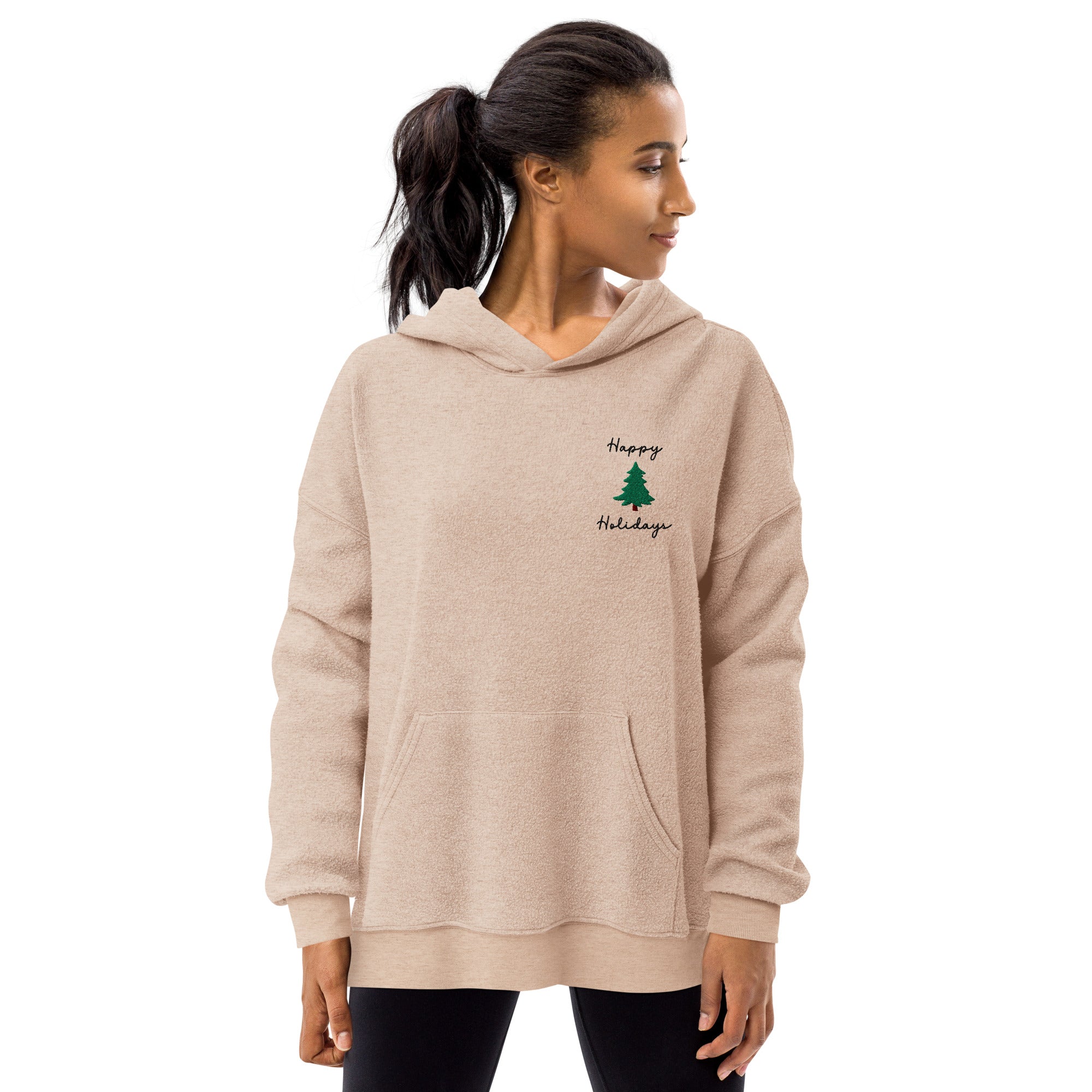 Happy Holidays Embroidered Sweatshirt Clearly Baguette