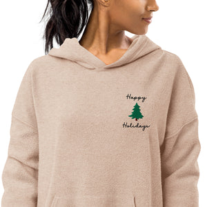 Happy Holidays Embroidered Sweatshirt Clearly Baguette